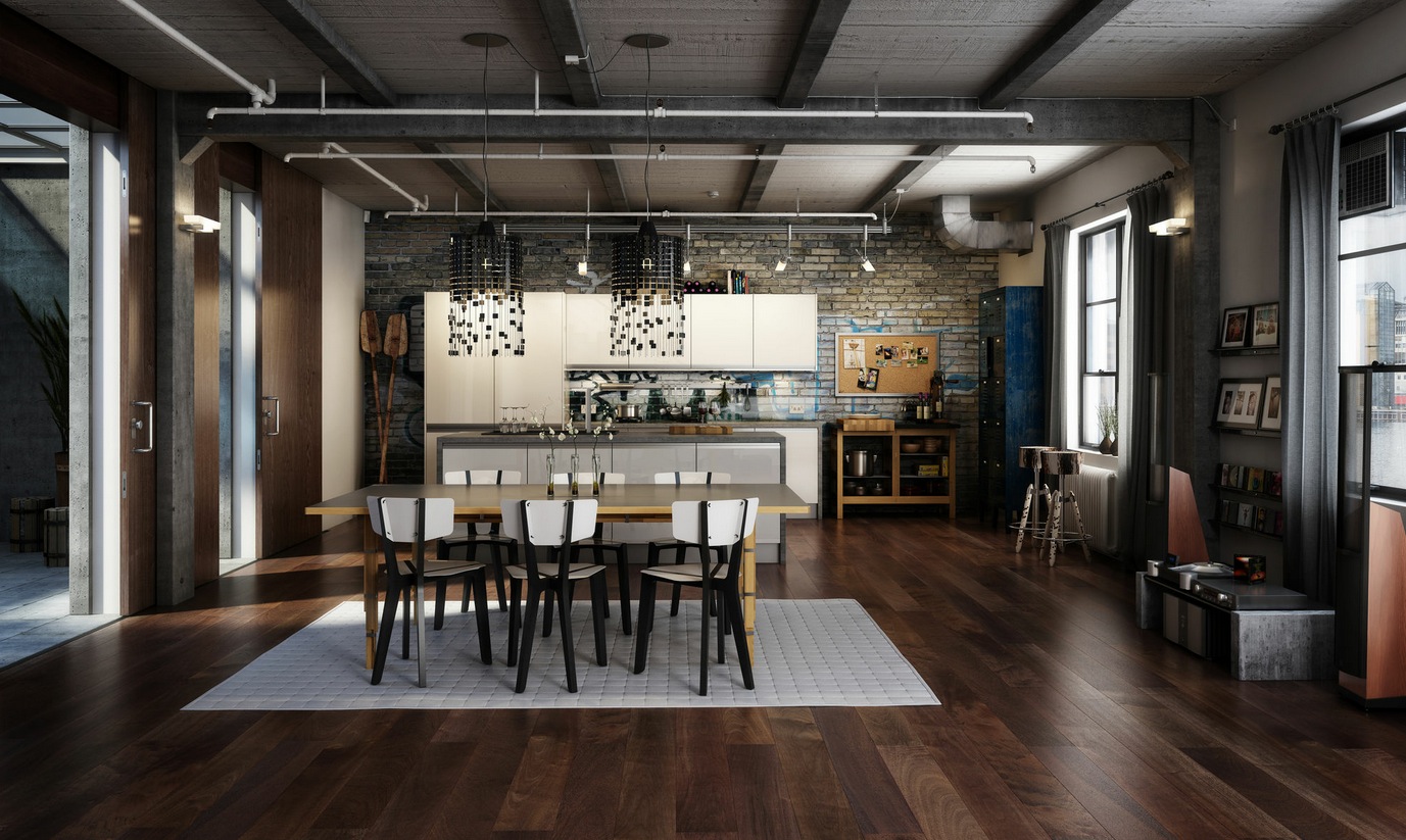 estilo industrial en interiores